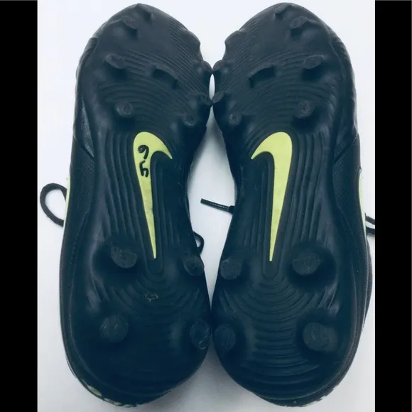 ⚽️ NIKE - OUTDOOR - BLACK &amp; VOLT YELLOW - TIEMPO LEGEND 8 - SOCCER CLEATS ⚽️