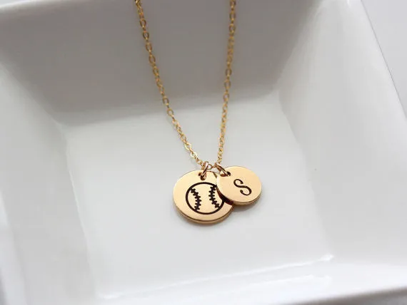 1/2"  3/8" Engraved Disc Necklace