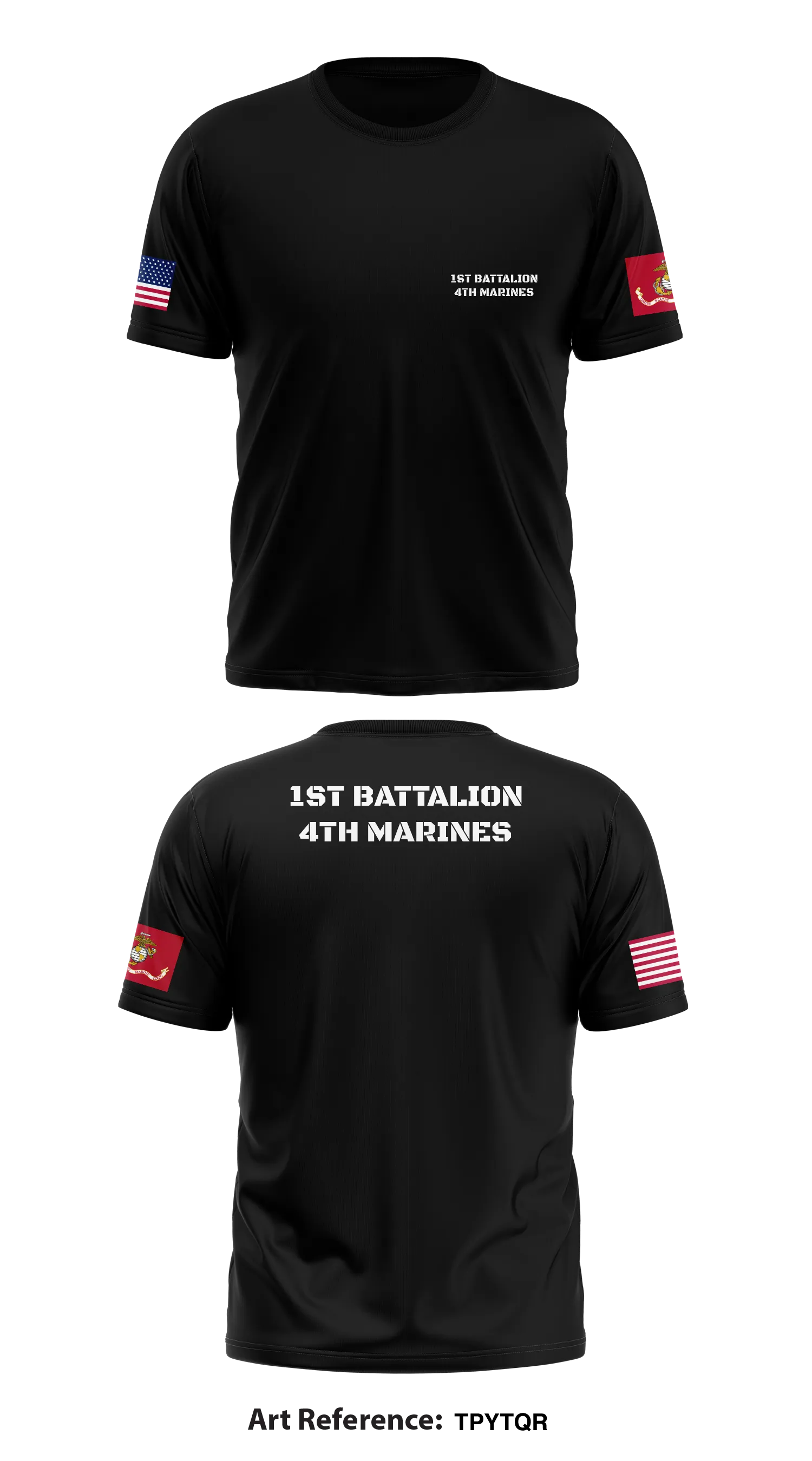 1st Battalion 4th Marines   Store 1 Core Men's SS Performance Tee - TpYtqR