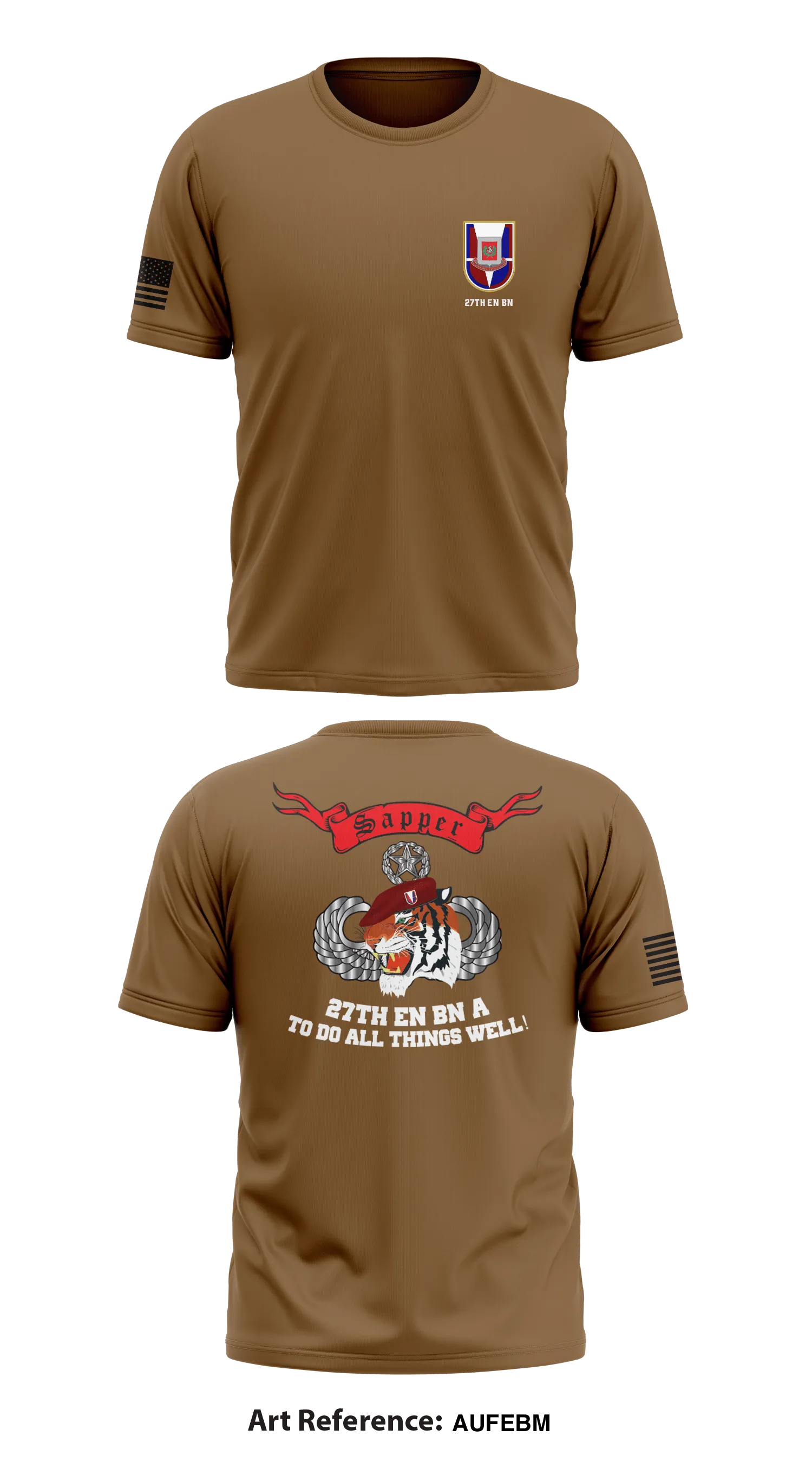 27th EN BN Core Men's SS Performance Tee - AufEbM