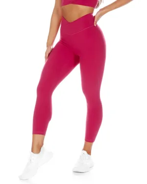 7/8 Cross Over Leggings - Purple