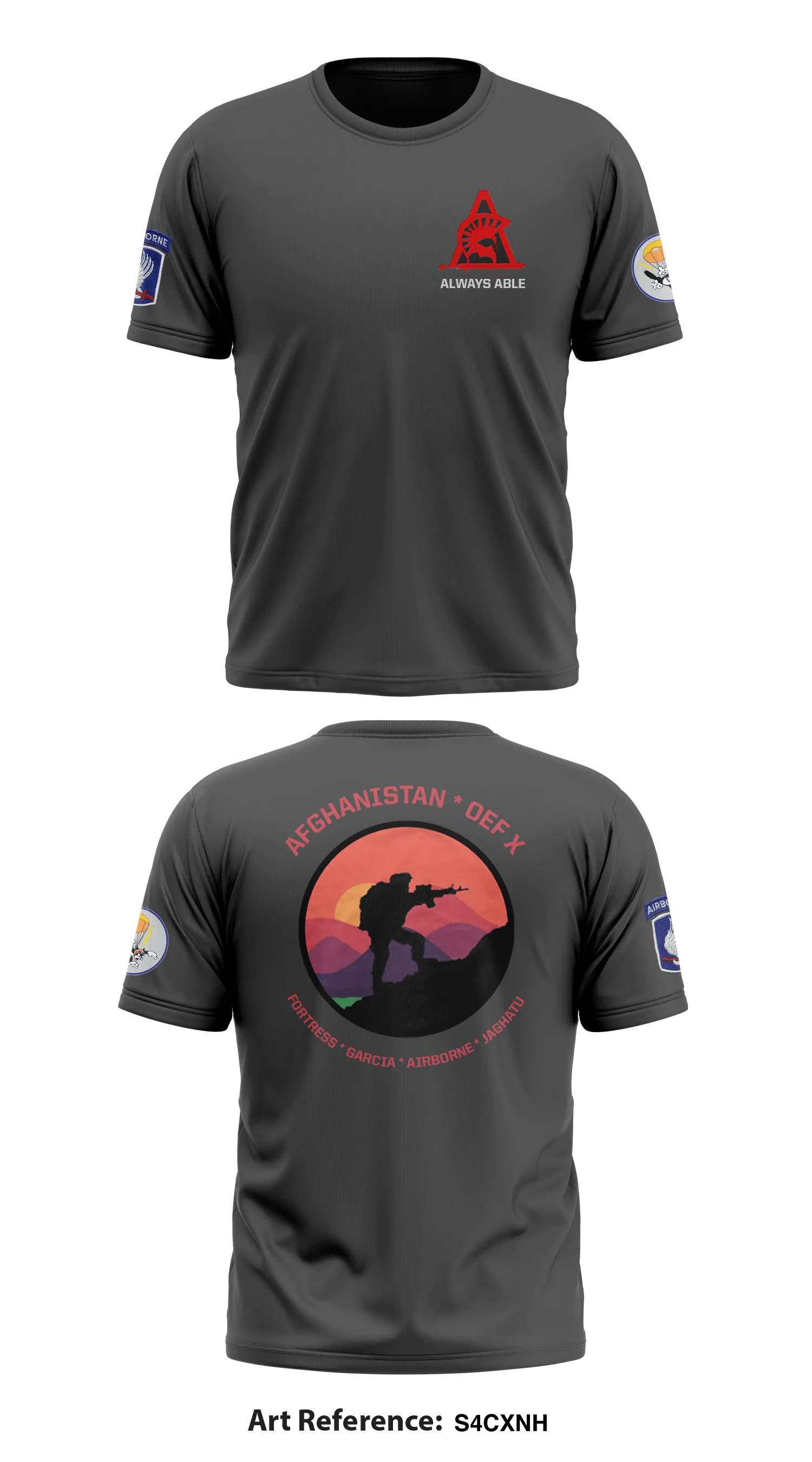 Able Co, 2-503d, 173rd Store 1 Core Men's SS Performance Tee - S4Cxnh