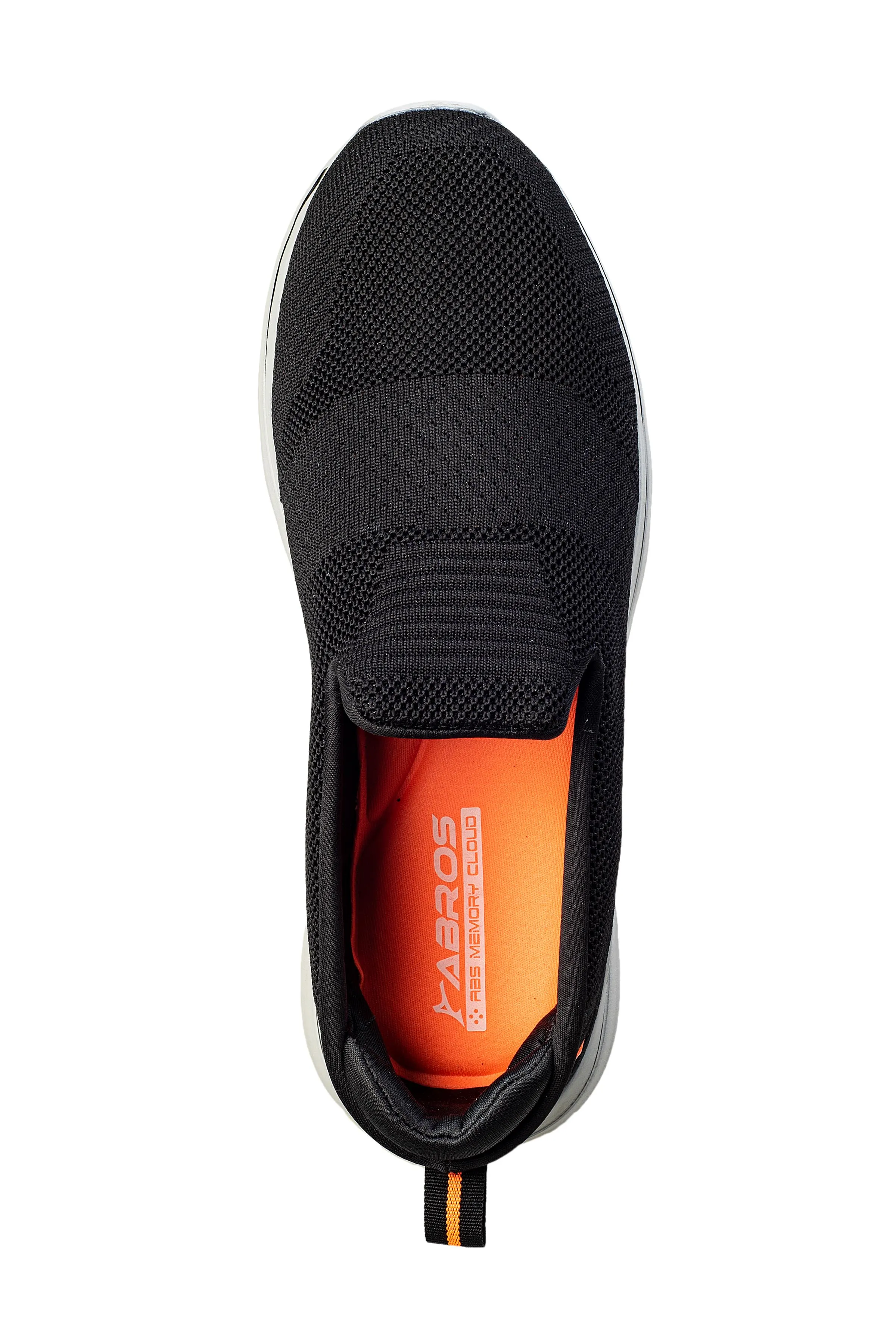 Abros Gents Black / F. Orange Sports Shoe