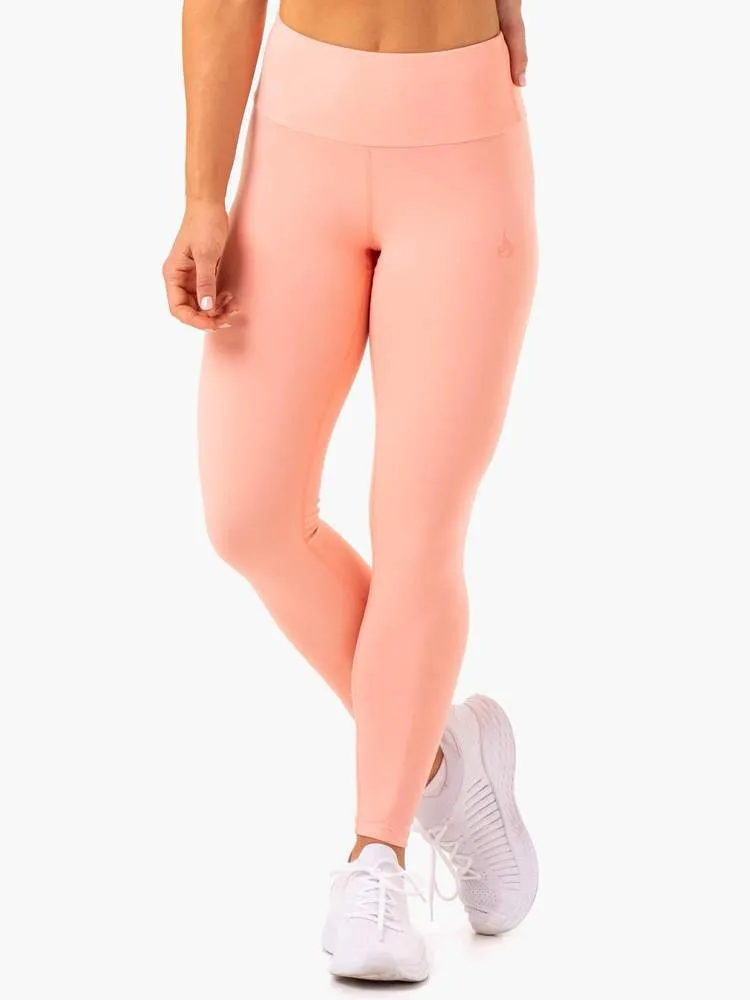 ADAPT HIGH WAISTED SCRUNCH LEGGINGS - PEACH