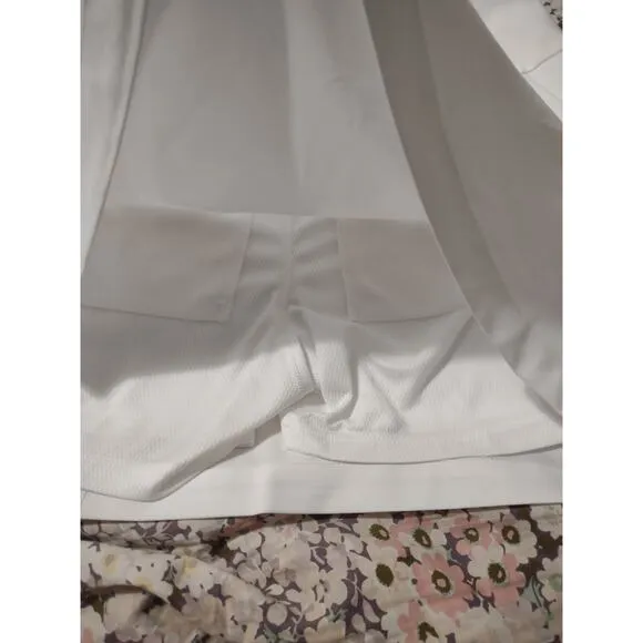 Adidas White Golf Tennis Skort Large Preppy County Club Eco-friendly Athletic