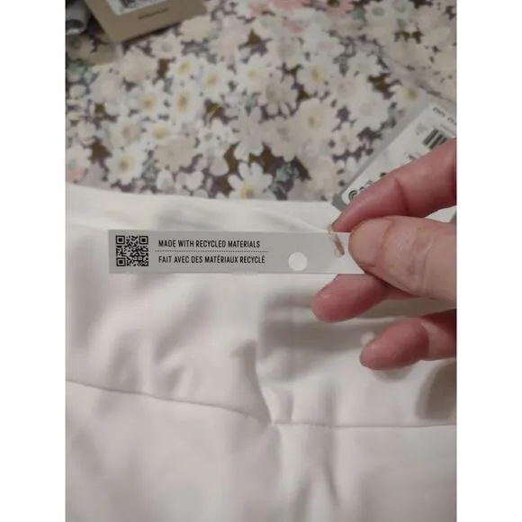 Adidas White Golf Tennis Skort Large Preppy County Club Eco-friendly Athletic