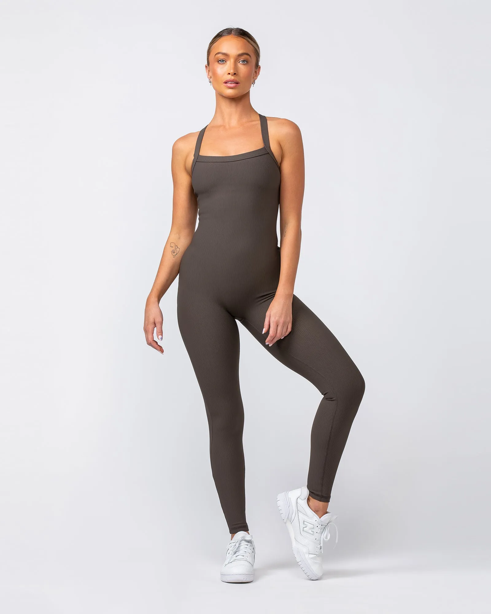 Adore Full Length One Piece - Deep Brown