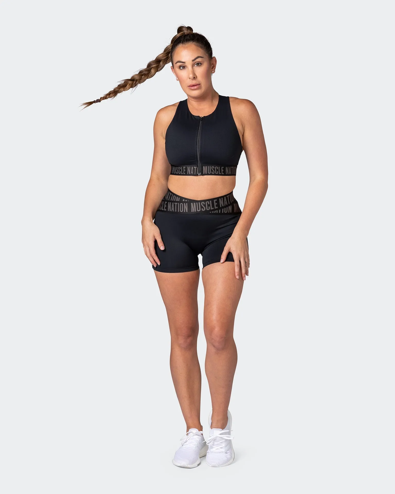 Advantage Cross Band Midway Shorts - Black