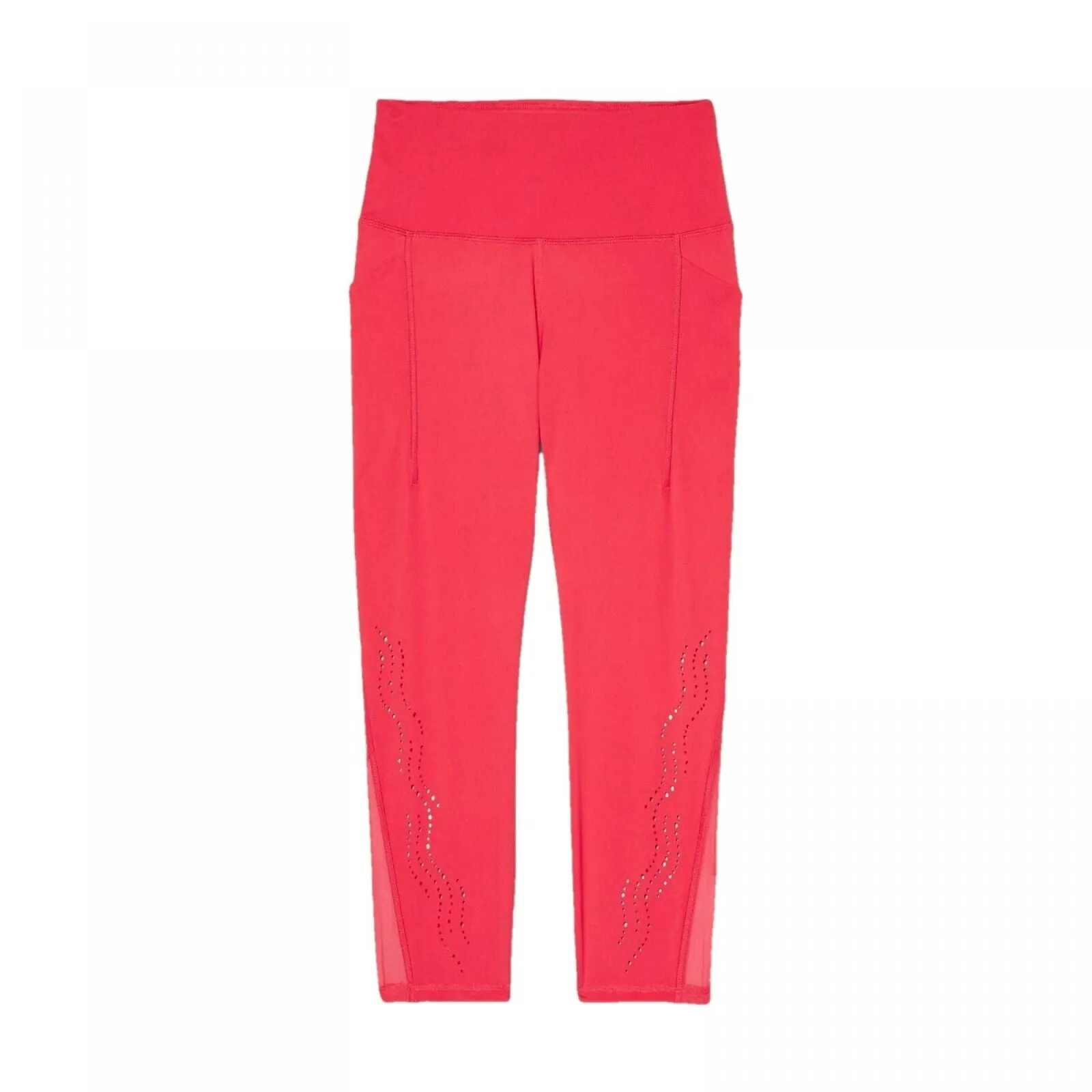 All In Motion Women's High Waisted Sculpted Linear Laser Cut Capri Leggings