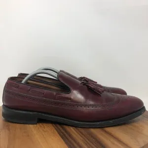 Allen Edmonds Mens Berwick Loafer Burgundy Almond Toe Wingtip 11.5 AA Narrow