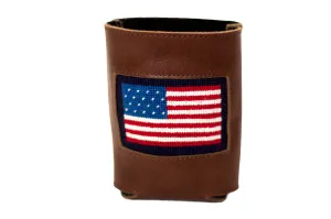 American Flag Needlepoint Can Cooler