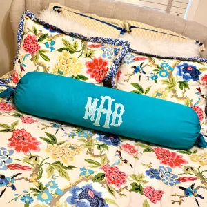 Applique Monogrammed 36" Bolster Pillow