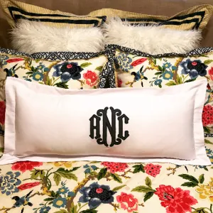 Applique Monogrammed 36" Lumbar Pillow