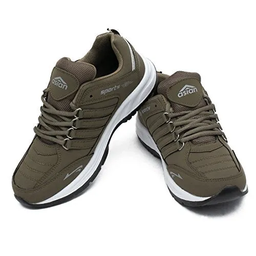 ASIAN Men's Cosko Running,Walking,Gym,Training Shoes (Brown, Numeric_2)