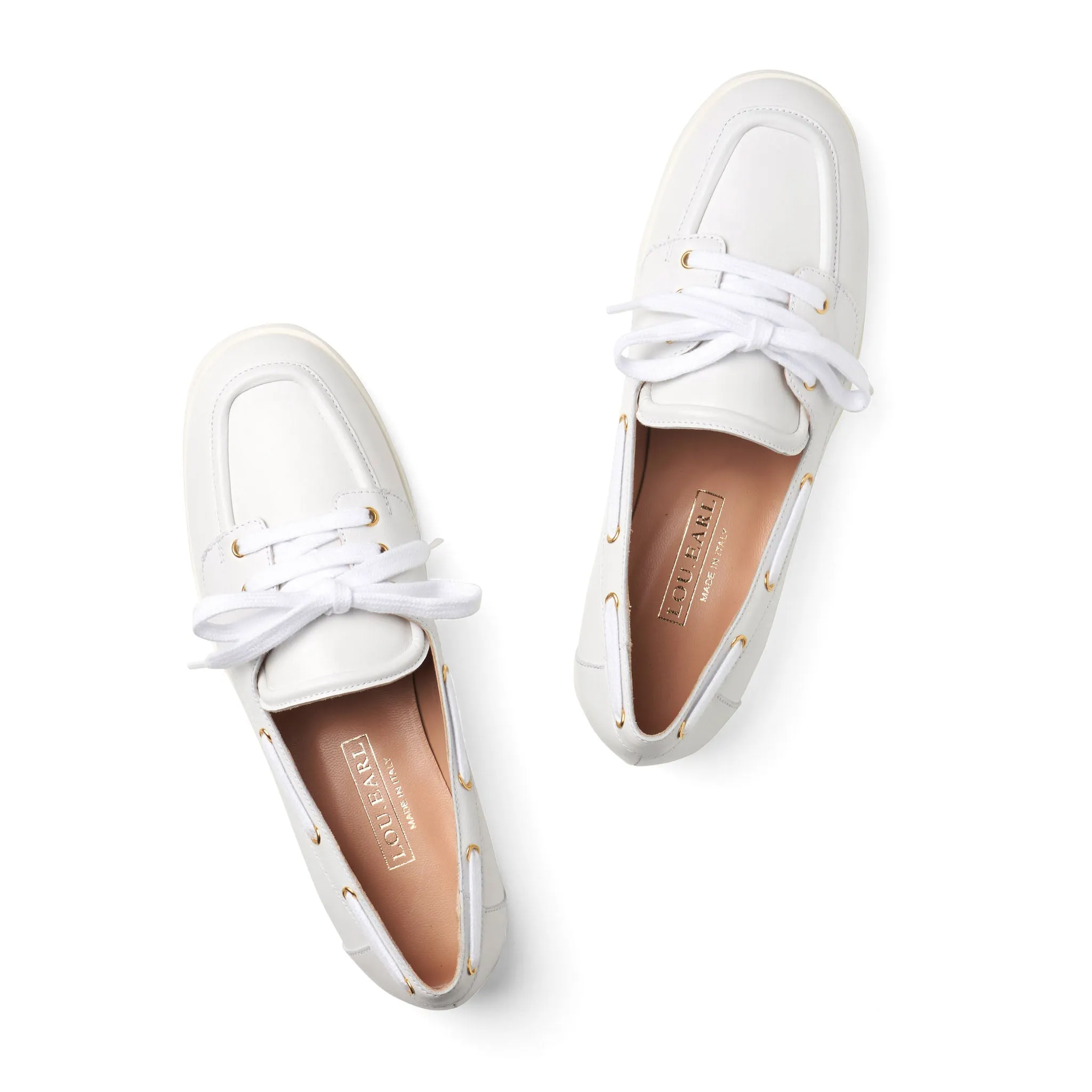 Audrey White Boat Shoes