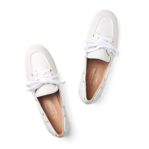 Audrey White Boat Shoes