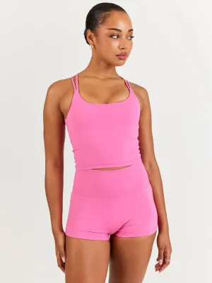 Aura Thin Strap Tank - Bubblegum