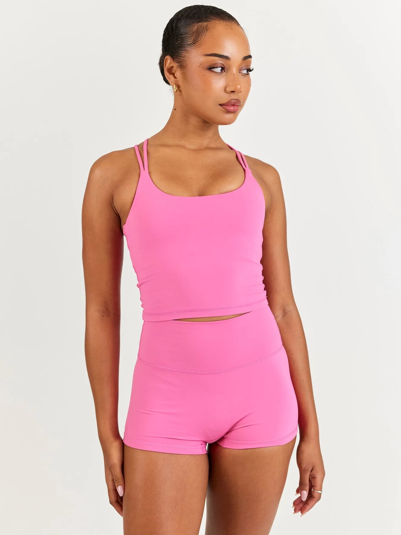 Aura Thin Strap Tank - Bubblegum