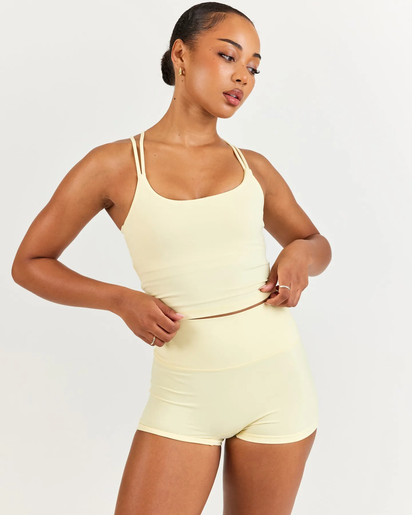 Aura Thin Strap Tank - Buttercup