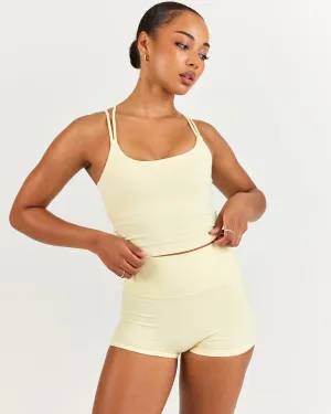 Aura Thin Strap Tank - Buttercup