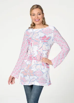 Aztek Sail Peri (8116) ~ Banded Boatneck Tunic