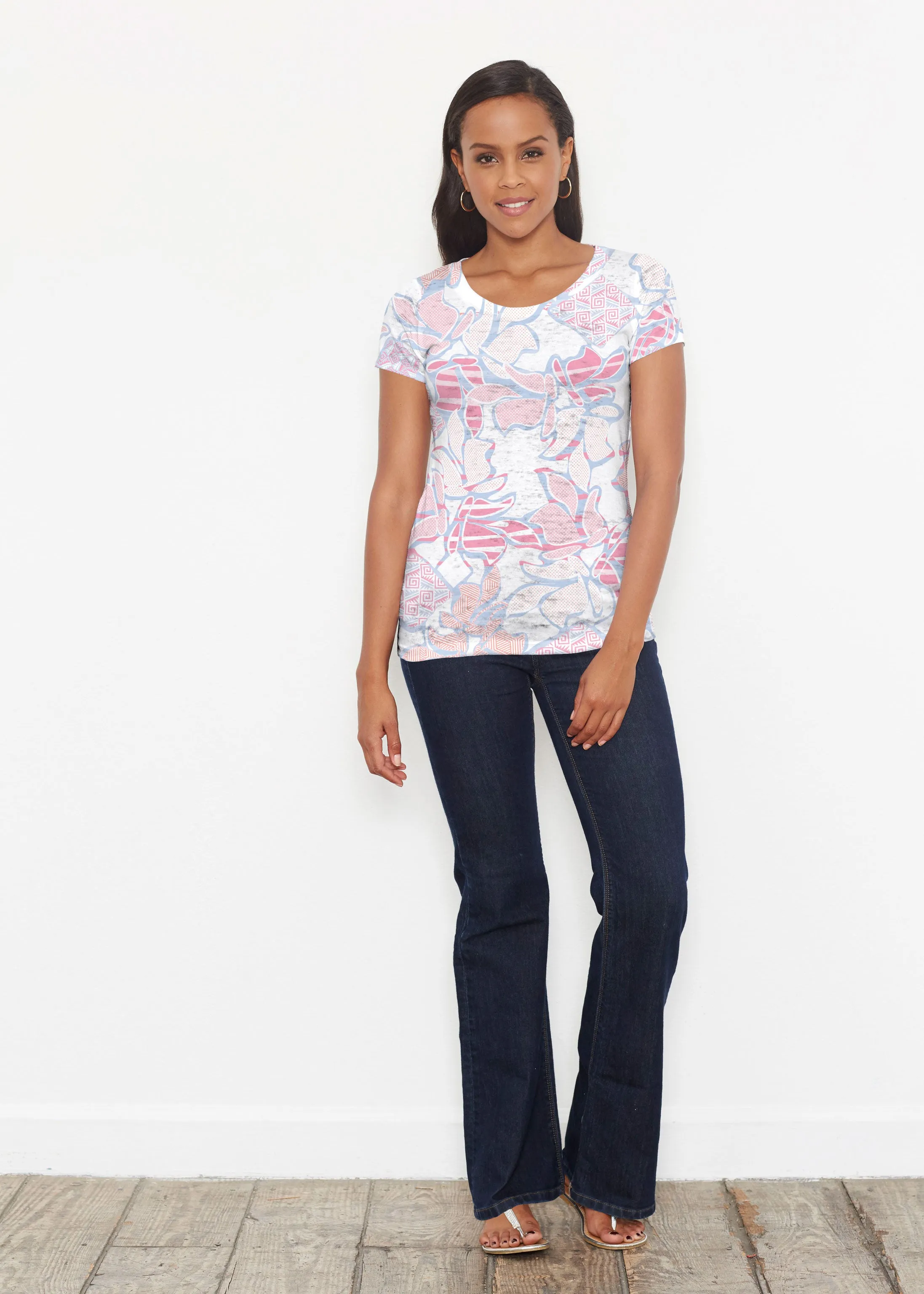 Aztek Sail Peri (8116) ~ Short Sleeve Scoop Shirt