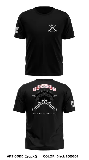 B Co 2-5 CAV Lancers Store 1 Core Men's SS Performance Tee - 2aquXQ