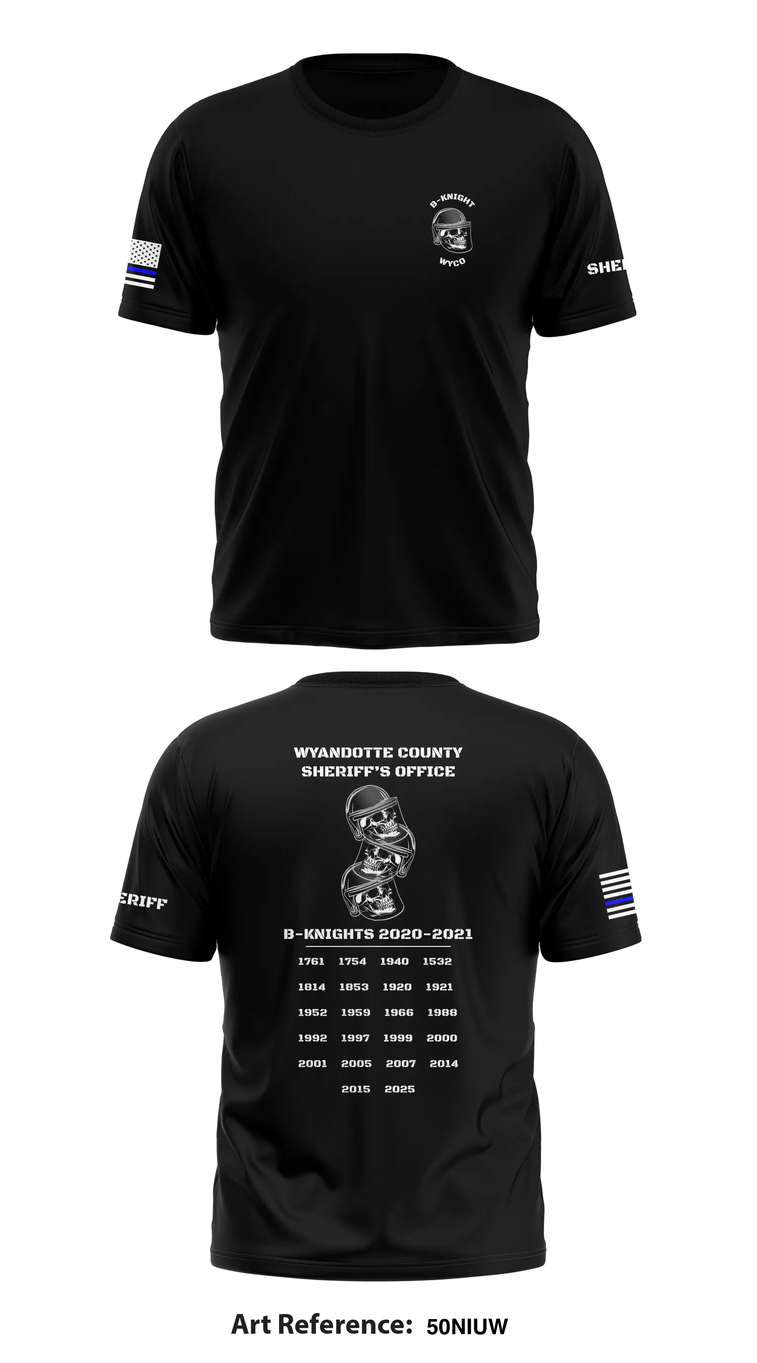 B-Knights  Store 1 Core Men's SS Performance Tee - 50NiUW