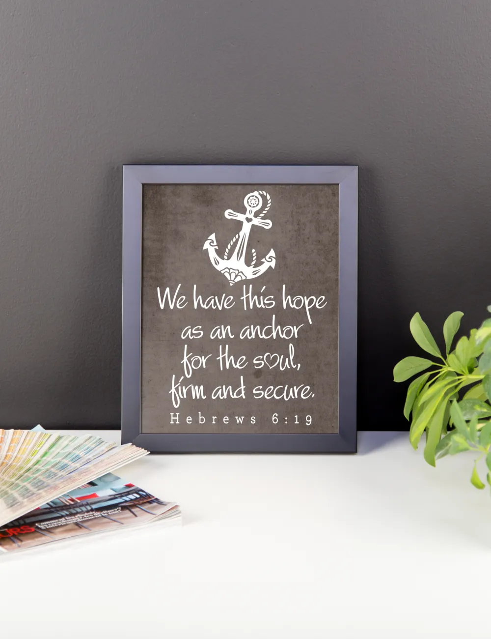 Bible Art Hebrews 6:19 - Scripture Wall Art