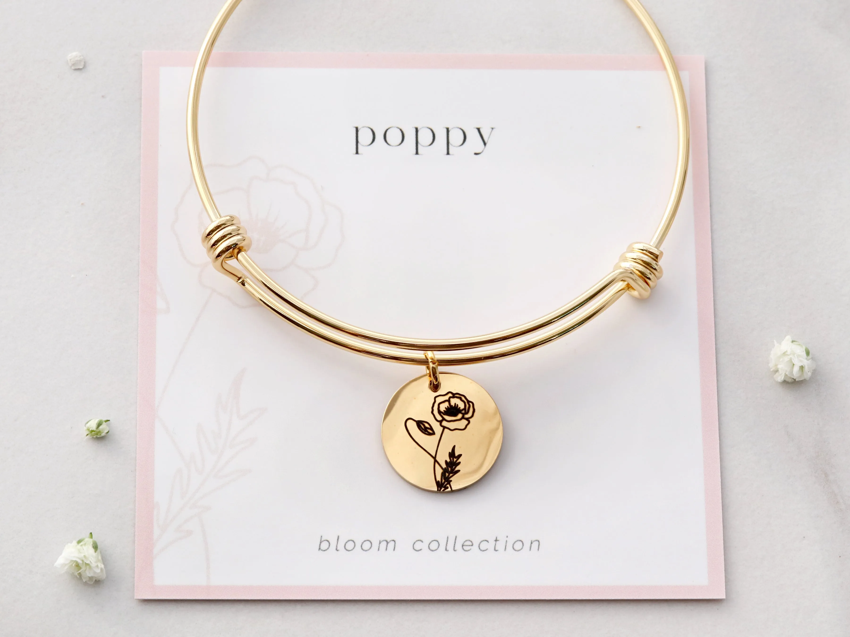 Birth Flower Bangle