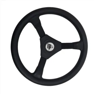 Black Boat Steering Wheel Three Arms, Diam. 310mm