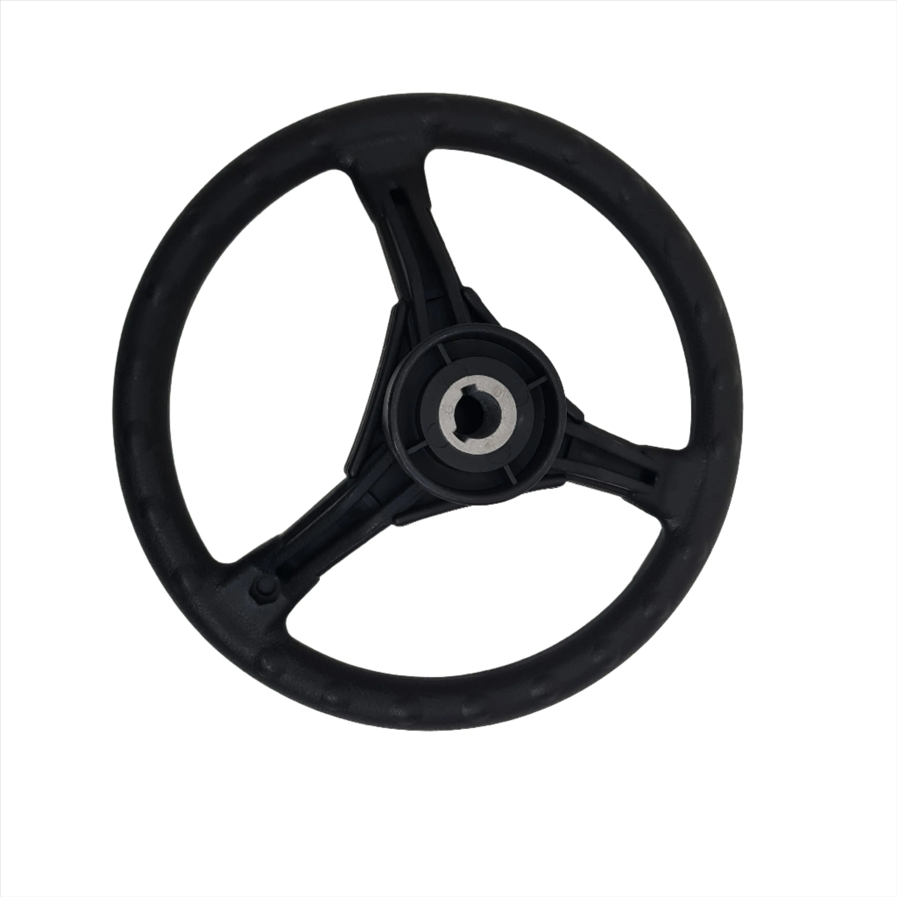 Black Boat Steering Wheel Three Arms, Diam. 310mm