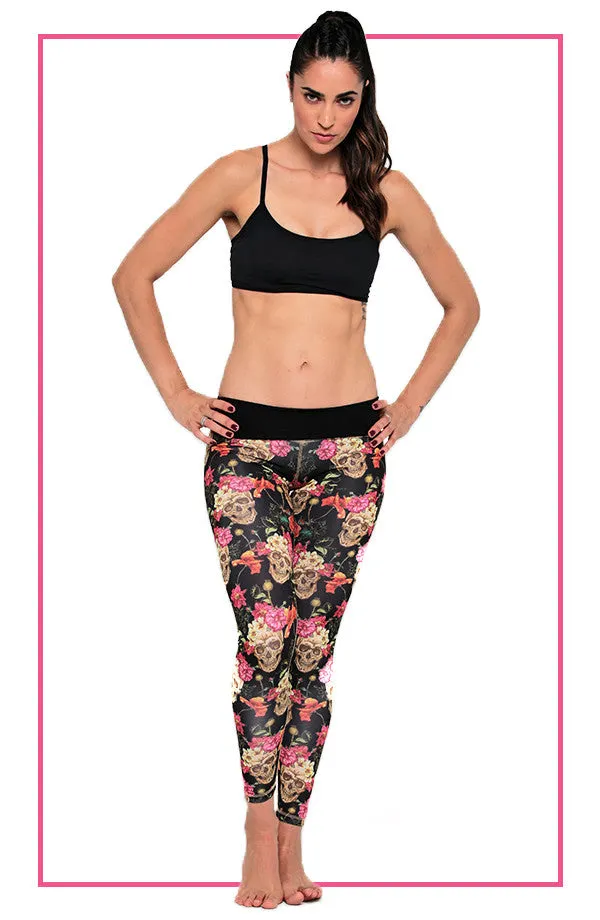 Black Skull Legging
