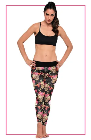 Black Skull Legging