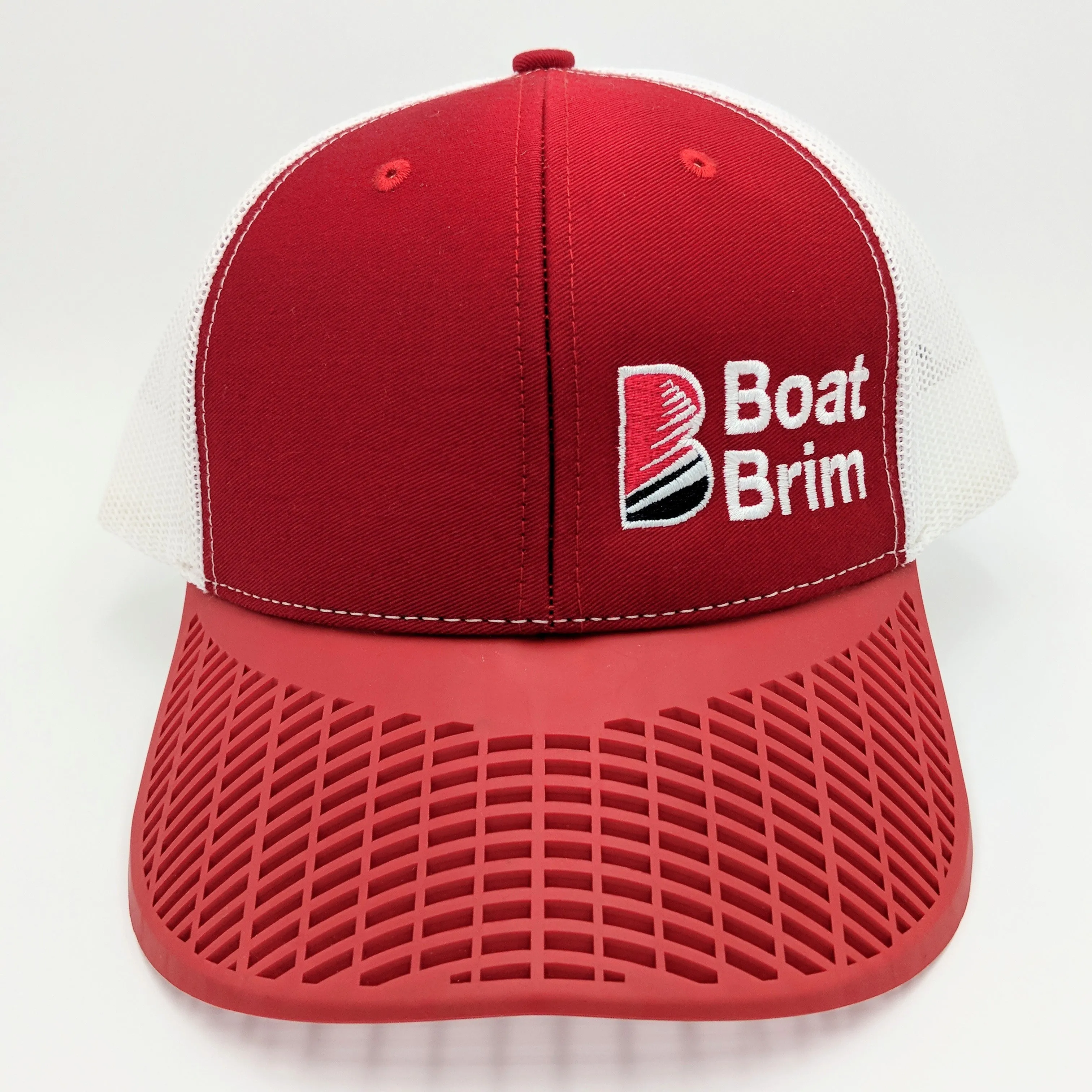 Boat Brim Trucker Hat - Red
