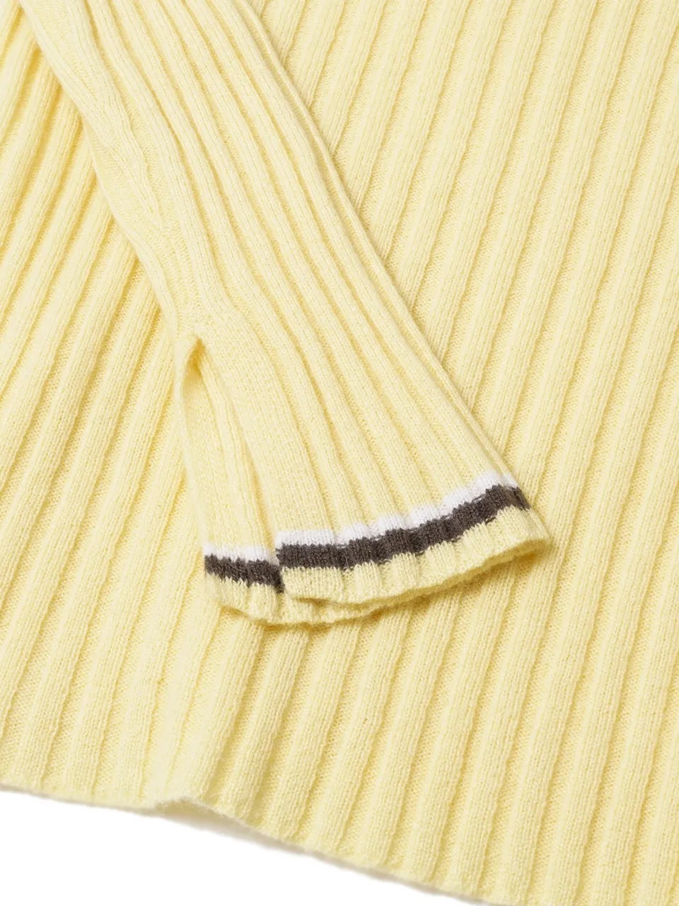 Boat Neck Ribbed Sweater_Butter