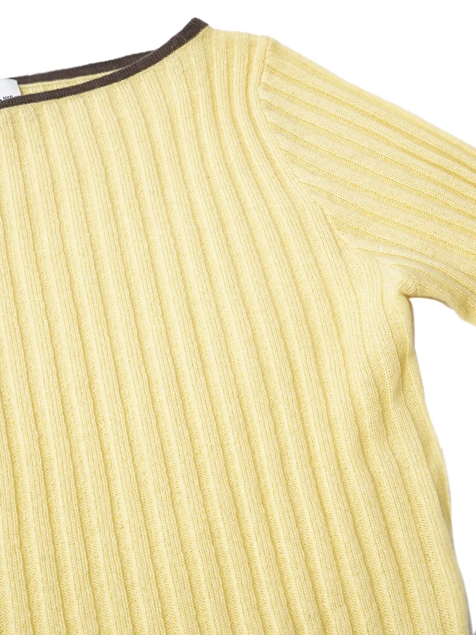 Boat Neck Ribbed Sweater_Butter