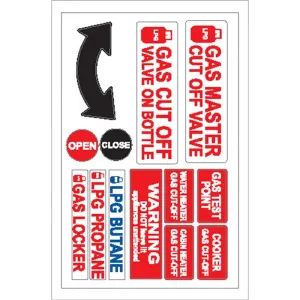 Boat Sticker - Gas Master Cut Off (L)