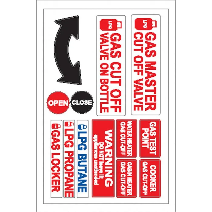 Boat Sticker - Gas Master Cut Off (L)