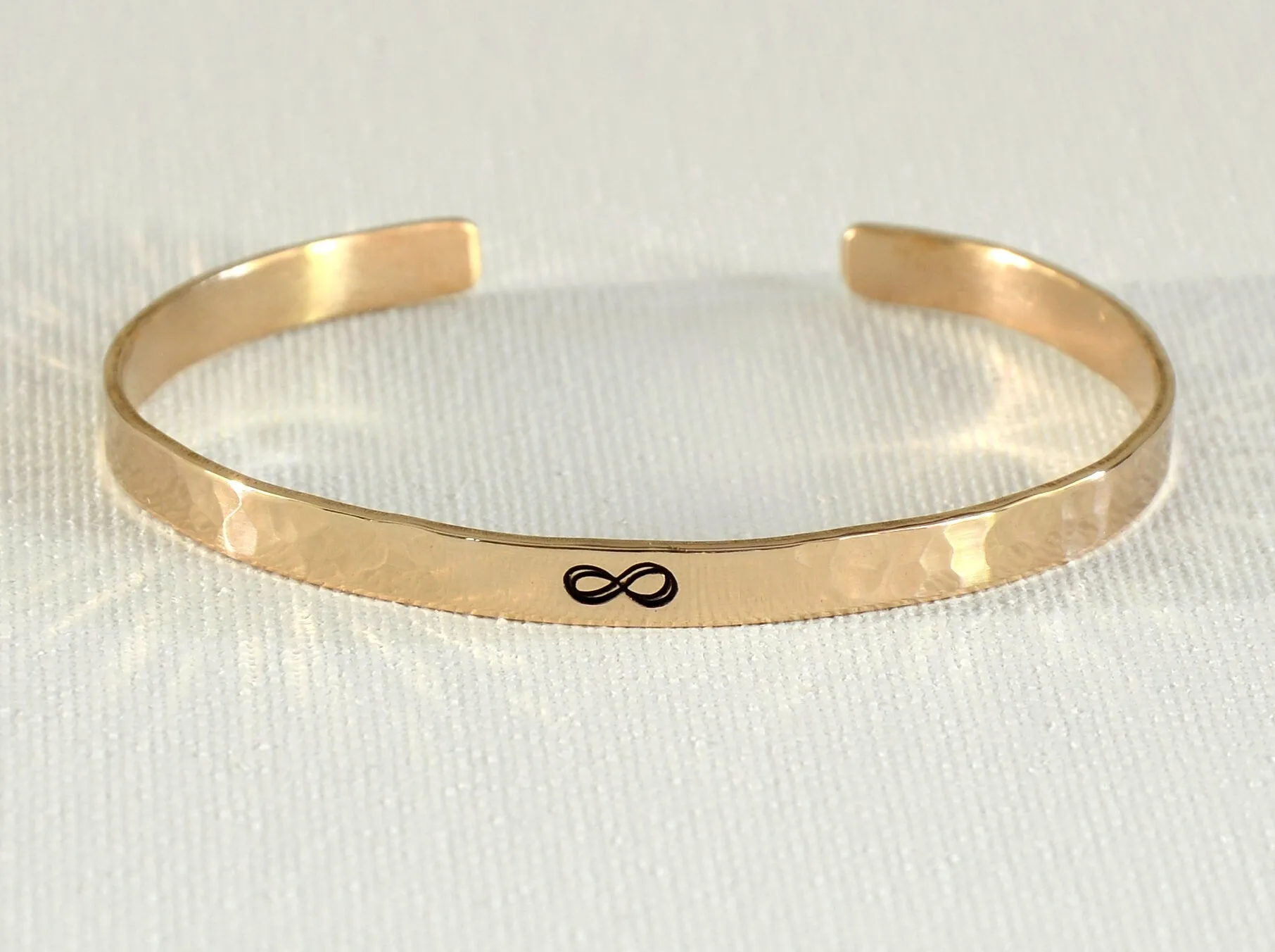 Bronze Anniversary Infinity Bronze Cuff bracelet