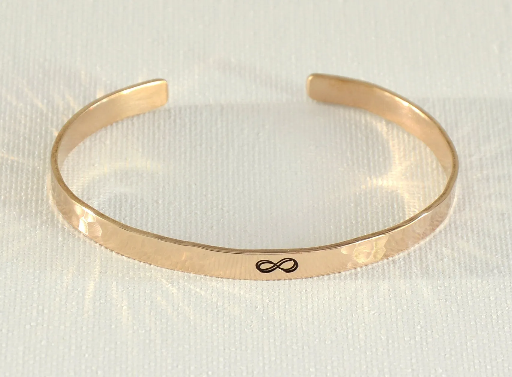 Bronze Anniversary Infinity Bronze Cuff bracelet