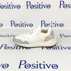 Buscemi Womens Ventura Light Blue Trio Leather Sneakers