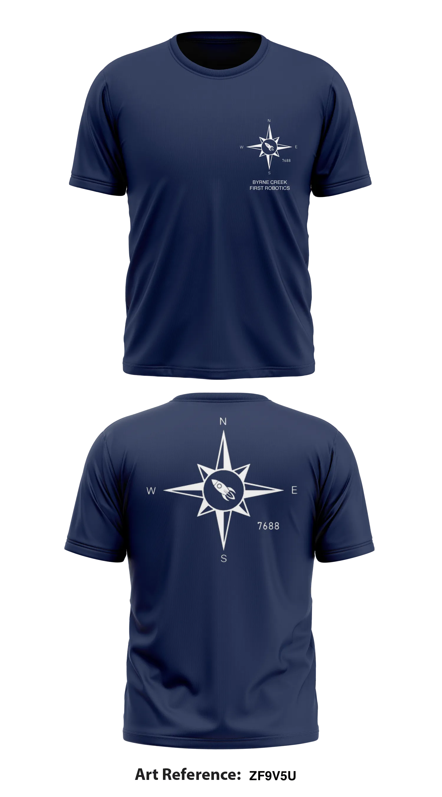 Byrne Creek First Robotics Core Men's SS Performance Tee - ZF9v5U