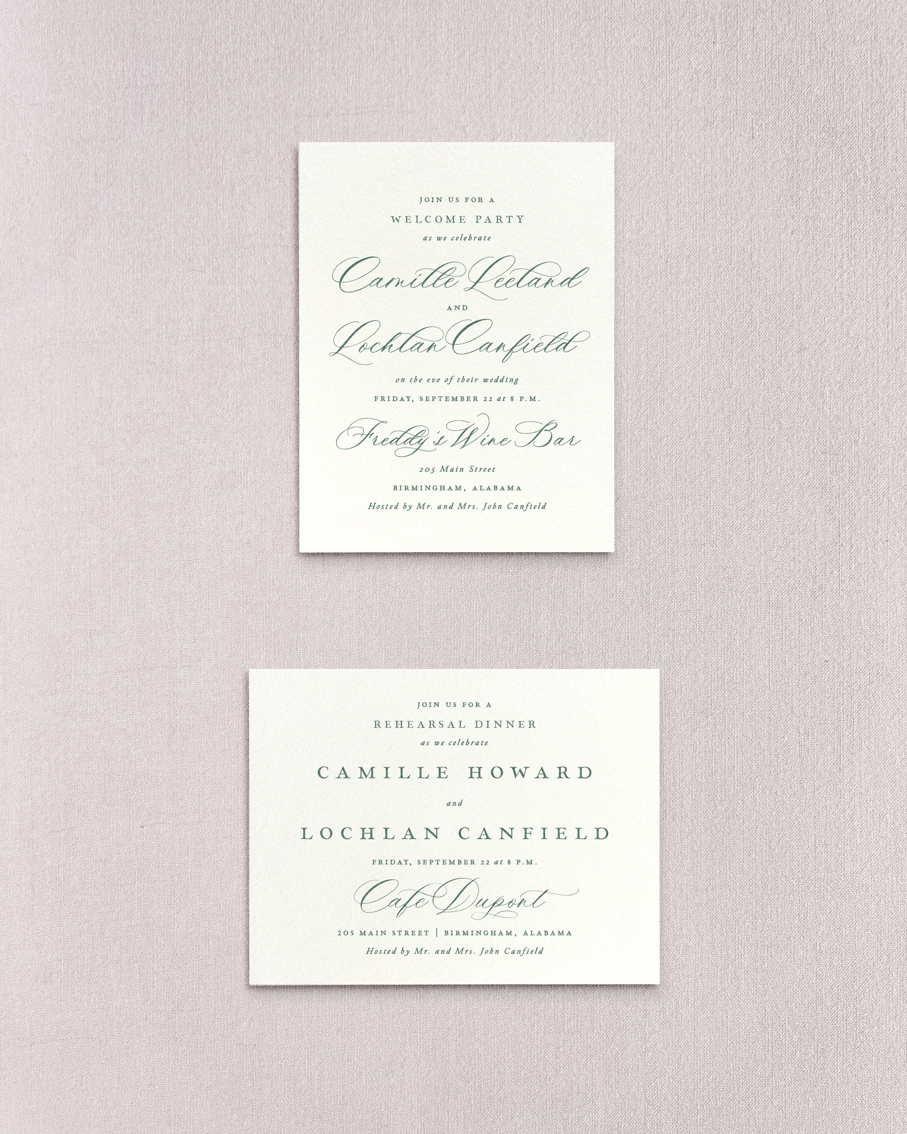 Camille Rehearsal or Welcome Party Insert