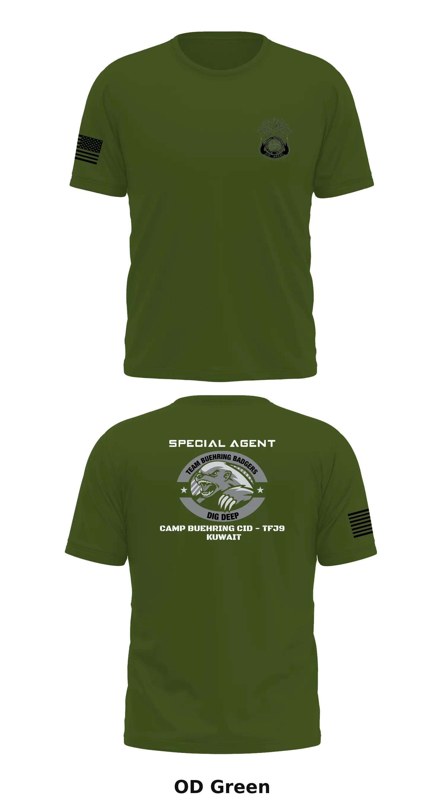 Camp Buehring CID Office Store 1 Core Men's SS Performance Tee - 60148942437