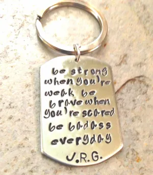 Cancer Keychain Personalized