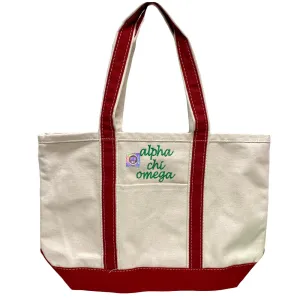 Canvas Boat Tote - Sorority