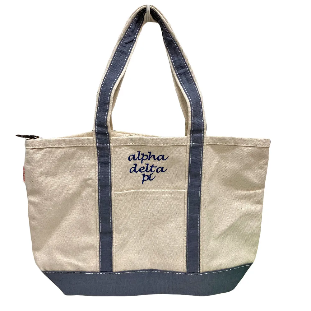Canvas Boat Tote - Sorority