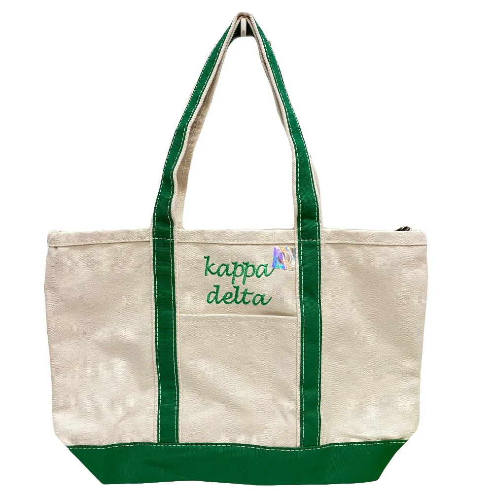 Canvas Boat Tote - Sorority