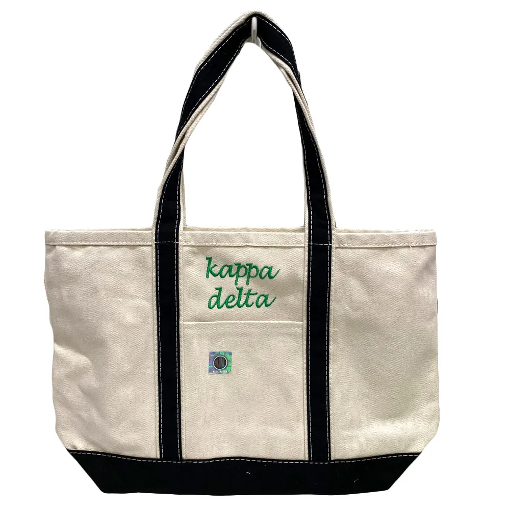 Canvas Boat Tote - Sorority